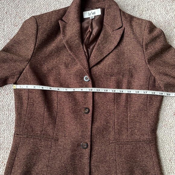Le Suit vintage stylish herringbone suit 10 - Picture 10 of 15